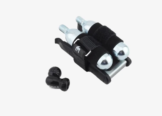 Bicycle repair kit with tools and patches